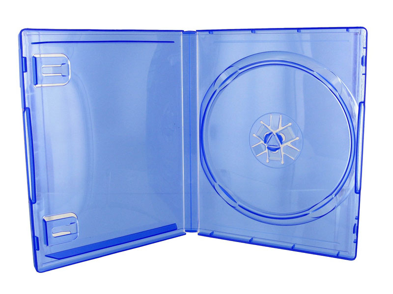 BOITIER MULTI MEDIA, PS4 BLEU CLEAR